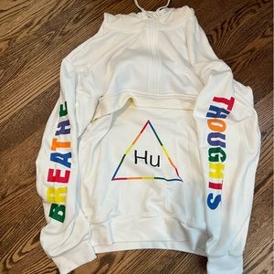 Adidas human race Pharrell Williams 3 stripe pullover jacket